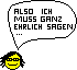 Ehrlich sagen